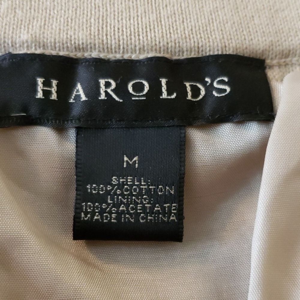 Harold's Tan Crochet Midi Skirt Size Medium - Picture 7 of 8